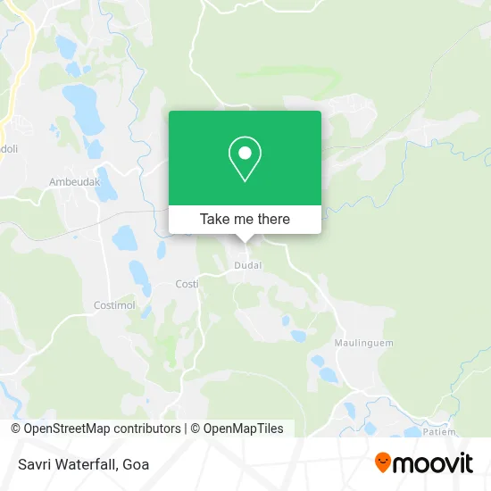 Savri Waterfall map