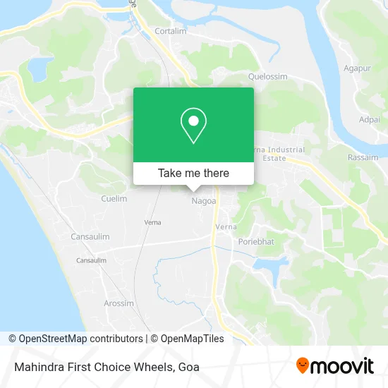 Mahindra First Choice Wheels map