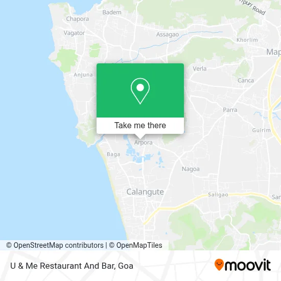 U & Me Restaurant And Bar map