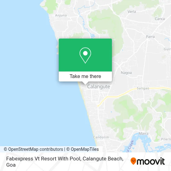 Fabexpress Vt Resort With Pool, Calangute Beach map