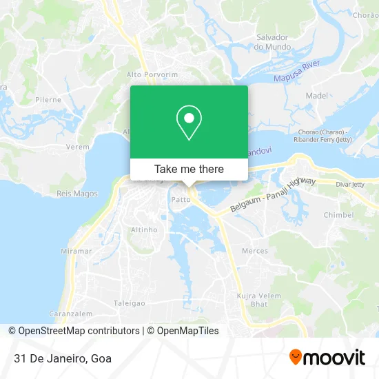 31 De Janeiro map
