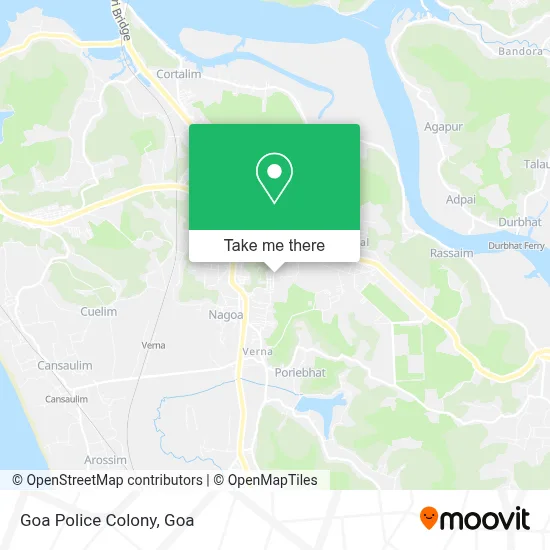Goa Police Colony map