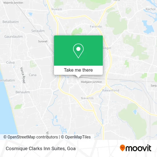 Cosmique Clarks Inn Suites map