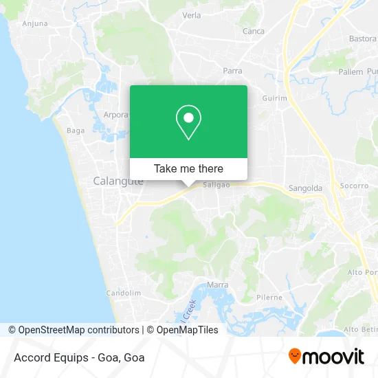 Accord Equips - Goa map