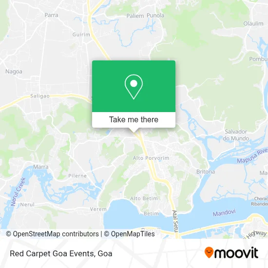 Red Carpet Goa Events map