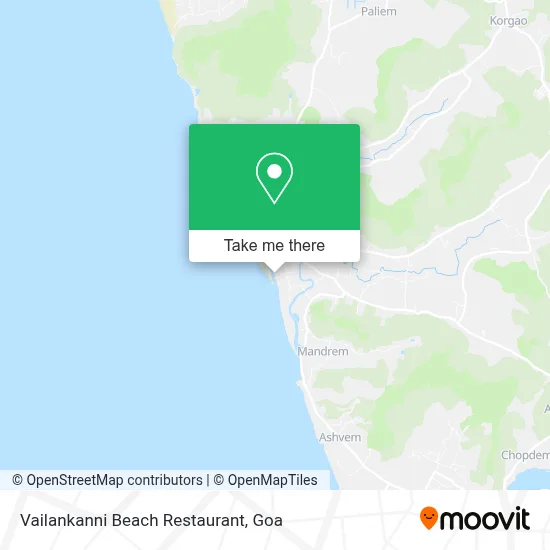 Vailankanni Beach Restaurant map