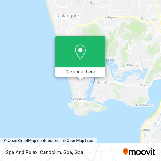 Spa And Relax, Candolim, Goa map