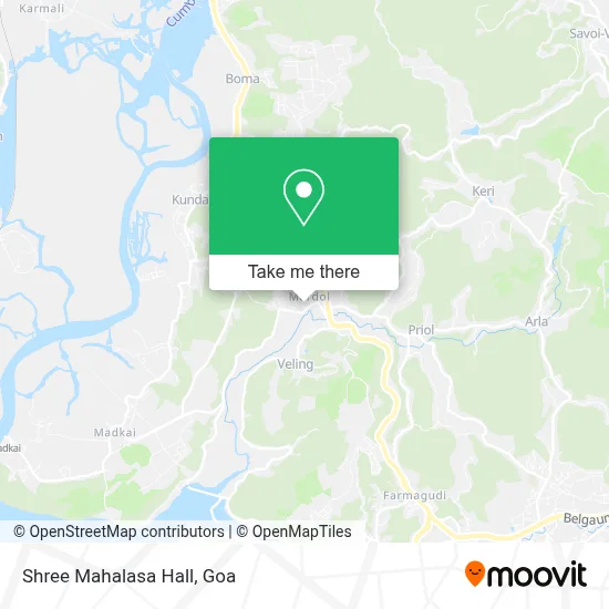 Shree Mahalasa Hall map