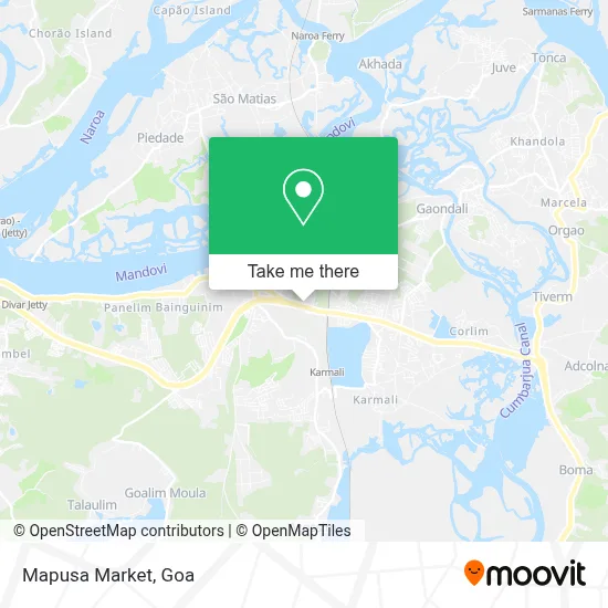 Mapusa Market map