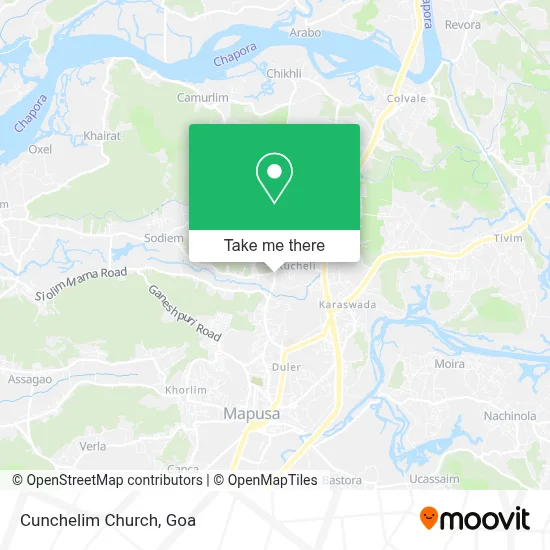 Cunchelim Church map