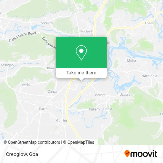 Creoglow map