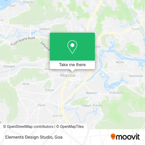 Elements Design Studio map