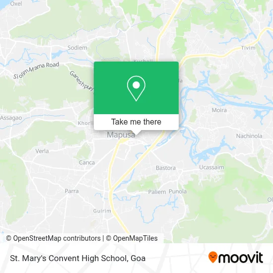 St. Mary's Convent High School map