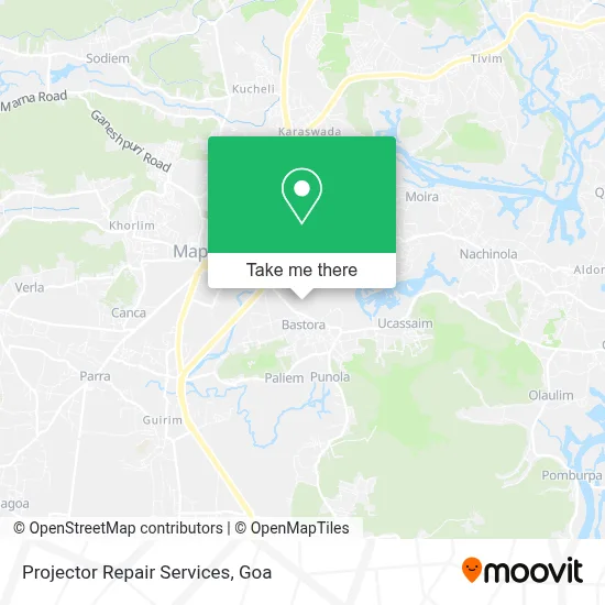 Projector Repair Services map
