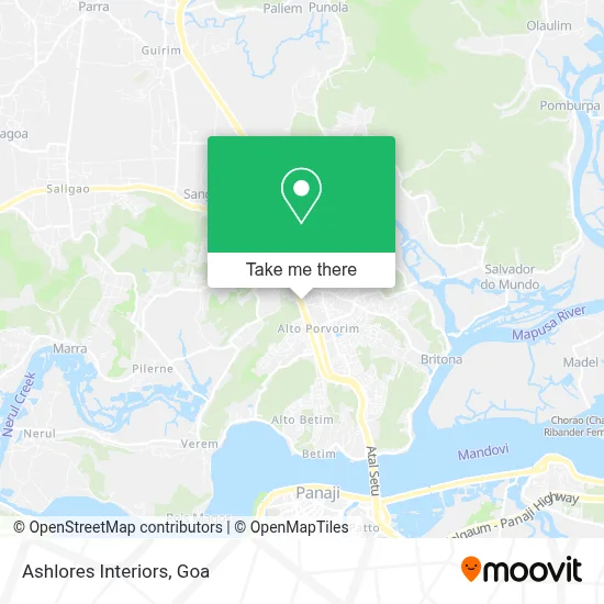 Ashlores Interiors map