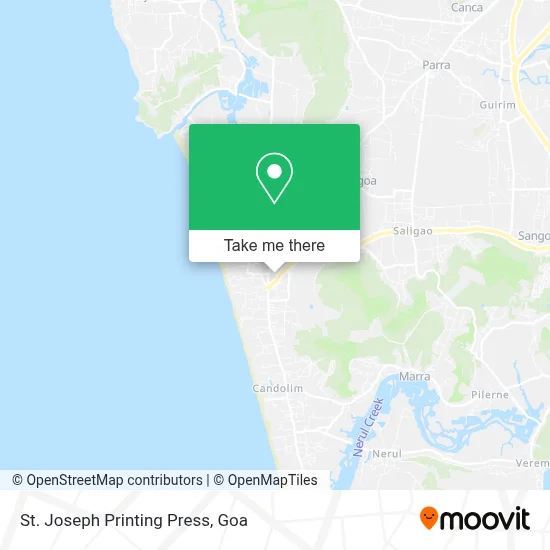 St. Joseph Printing Press map