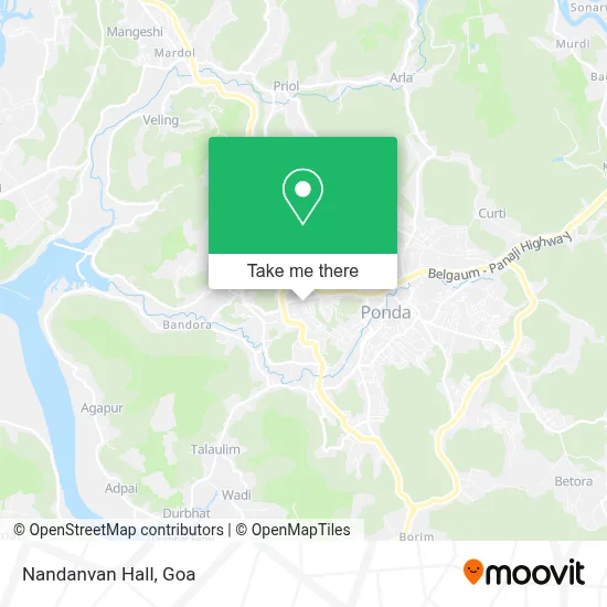 Nandanvan Hall map