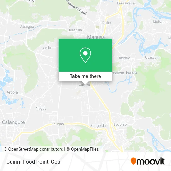 Guirim Food Point map