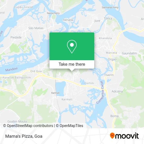 Mama's Pizza map