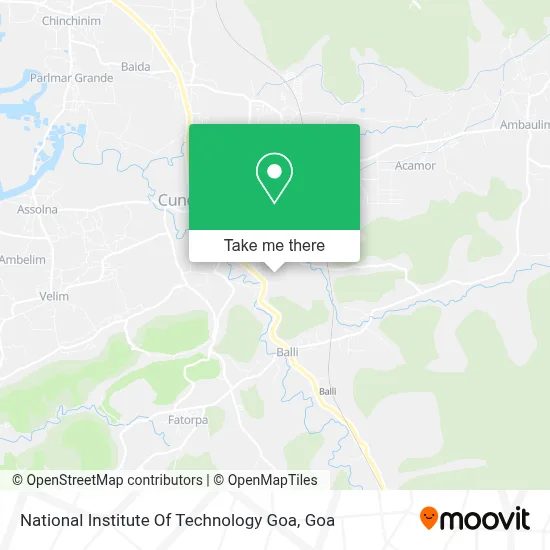 National Institute Of Technology Goa map