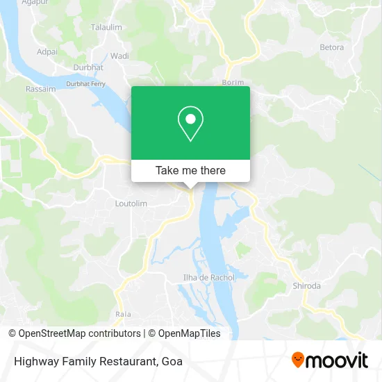 Highway Family Restaurant map