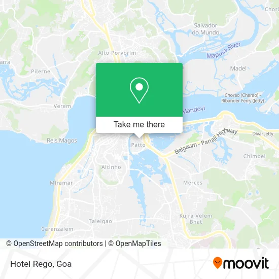 Hotel Rego map