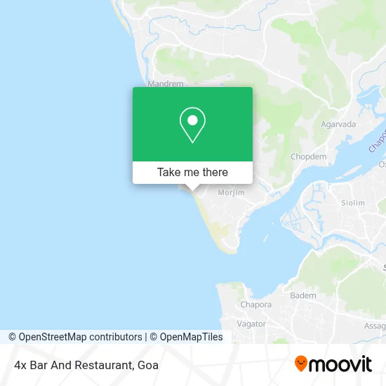 4x Bar And Restaurant map