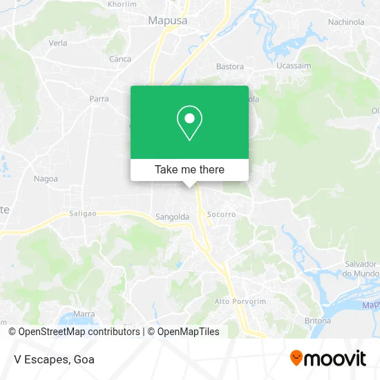 V Escapes map