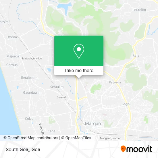 South Goa, map