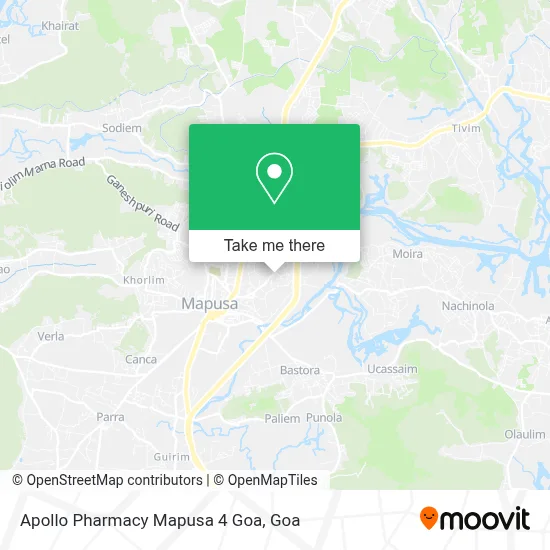 Apollo Pharmacy Mapusa 4 Goa map