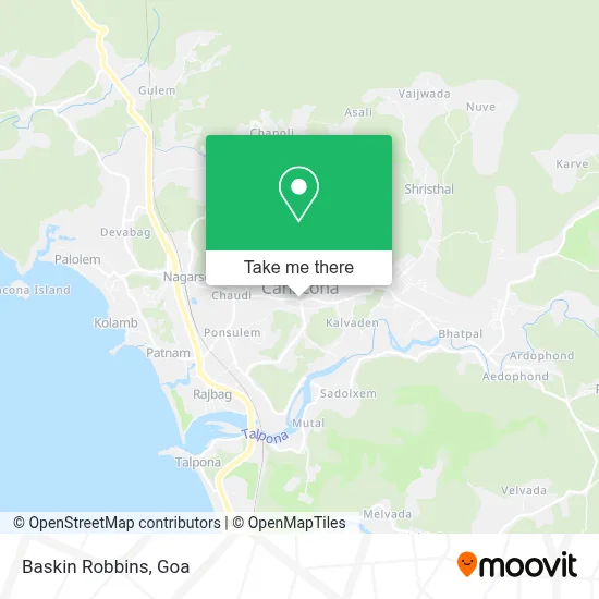 Baskin Robbins map