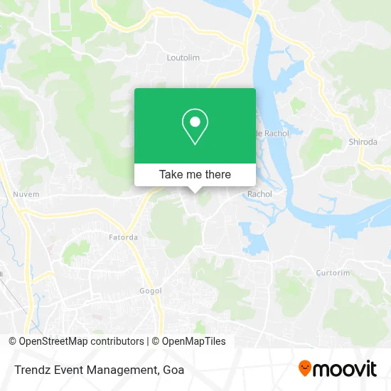 Trendz Event Management map