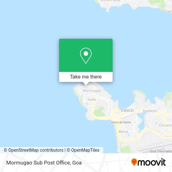 Mormugao Sub Post Office map