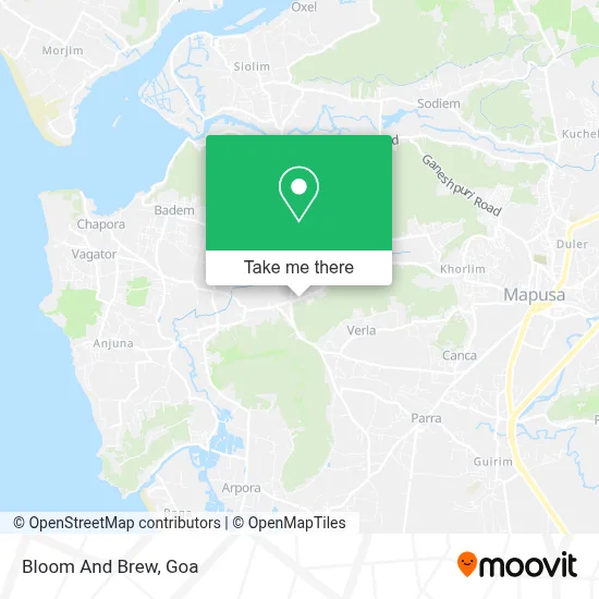 Bloom And Brew map