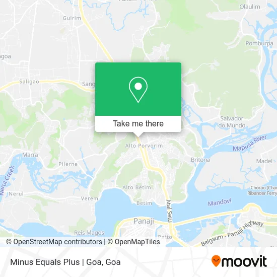 Minus Equals Plus | Goa map
