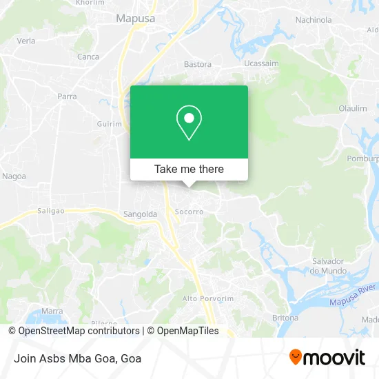 Join Asbs Mba Goa map