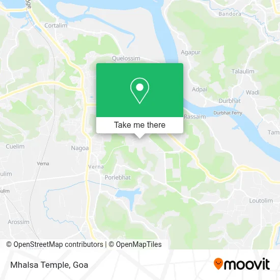 Mhalsa Temple map