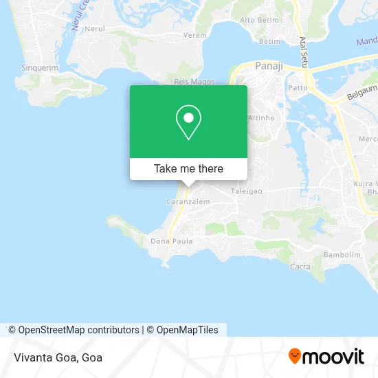 Vivanta Goa map