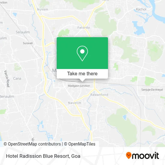 Hotel Radission Blue Resort map