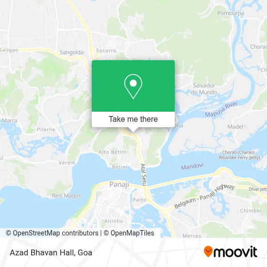 Azad Bhavan Hall map