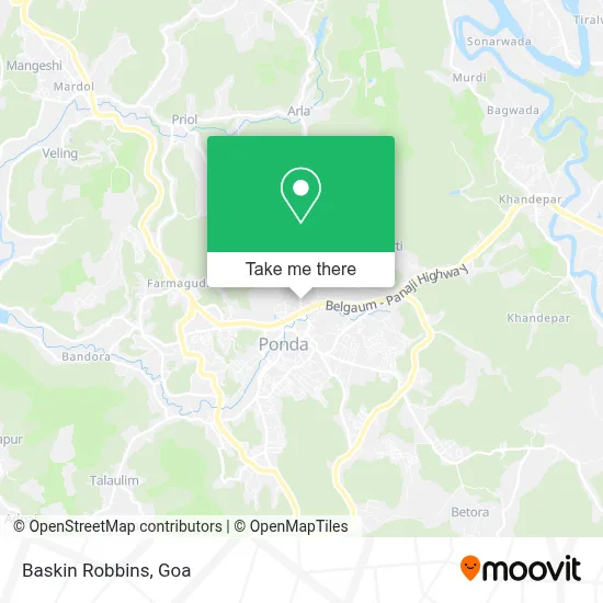 Baskin Robbins map