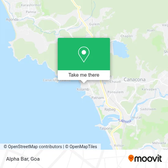 Alpha Bar map