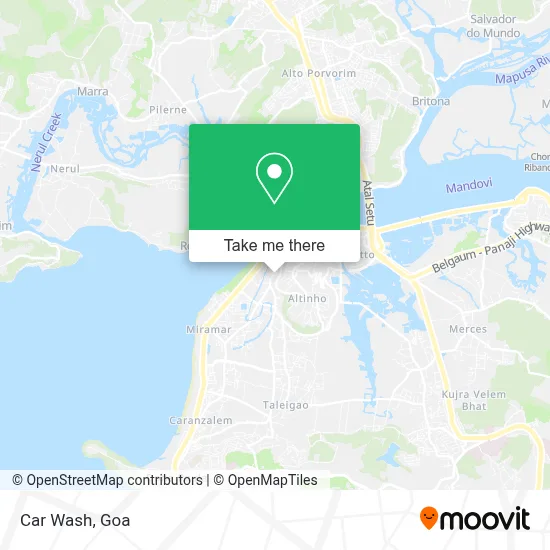 Car Wash map