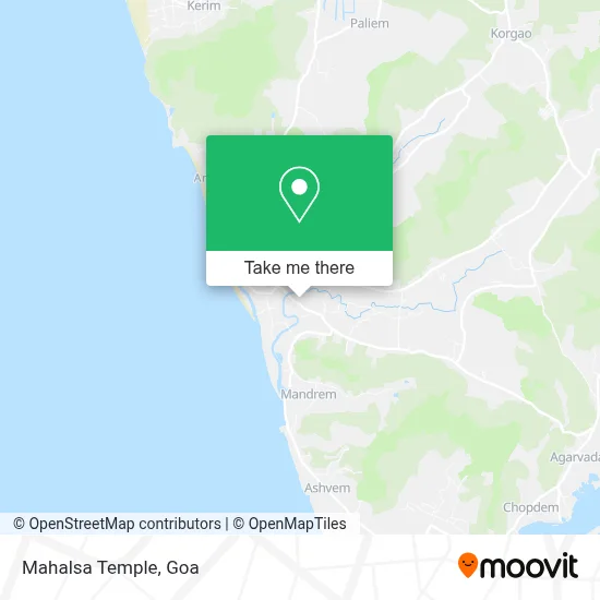 Mahalsa Temple map