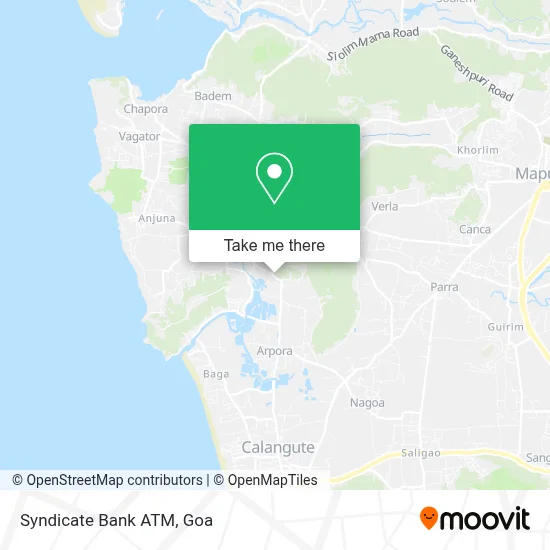 Syndicate Bank Atm map