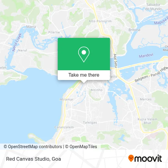 Red Canvas Studio map