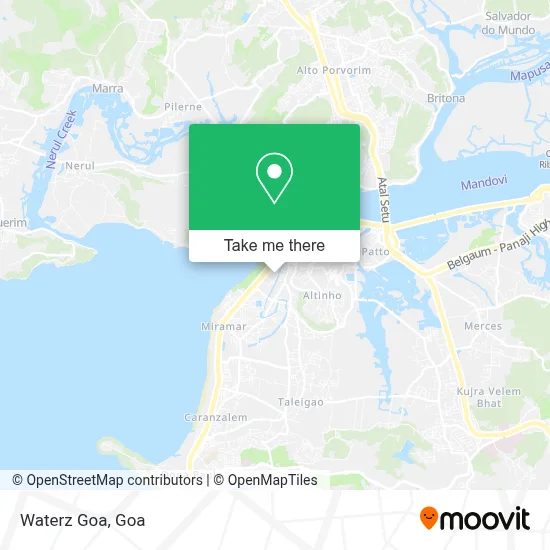 Waterz Goa map