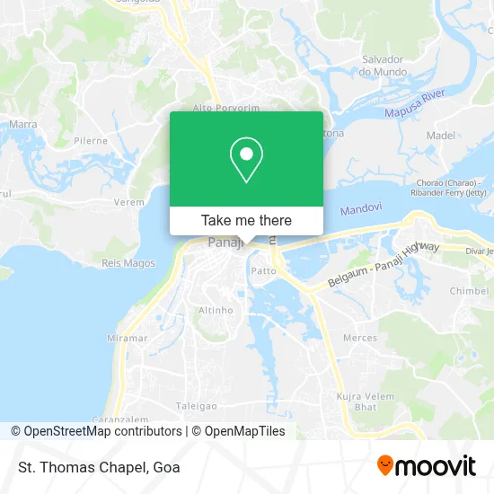 St. Thomas Chapel map