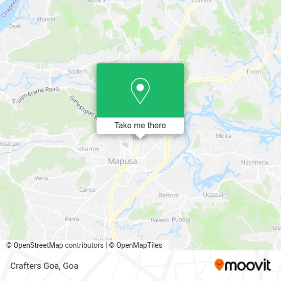 Crafters Goa map