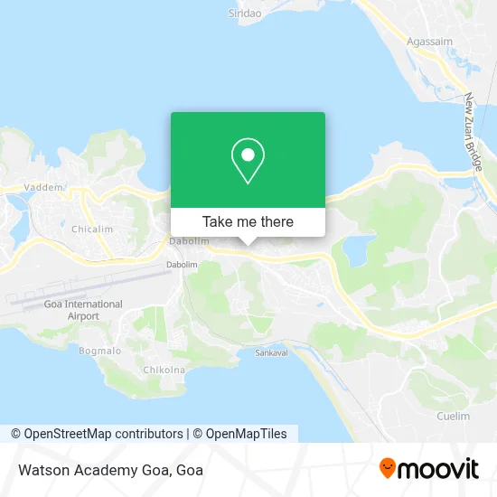 Watson Academy Goa map